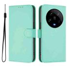 For Xiaomi 14 Ultra 5G Global Skin Feel Solid Color Leather Phone Case with Lanyard(Mint Green) - 2