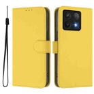 For Xiaomi 14T Pro Skin Feel Solid Color Leather Phone Case with Lanyard(Lemon Yellow) - 2