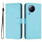 For Xiaomi Civi 3 5G Skin Feel Solid Color Leather Phone Case with Lanyard(Sky Blue) - 2