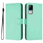 For Xiaomi Civi 1S Skin Feel Solid Color Leather Phone Case with Lanyard(Mint Green) - 2