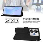 For Xiaomi Poco F6 5G Skin Feel Solid Color Leather Phone Case with Lanyard(Black) - 3