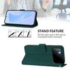 For Xiaomi Poco M3 Skin Feel Solid Color Leather Phone Case with Lanyard(Dark Green) - 3