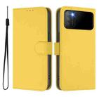 For Xiaomi Poco M3 Skin Feel Solid Color Leather Phone Case with Lanyard(Lemon Yellow) - 2