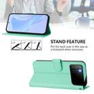 For Xiaomi Poco M3 Skin Feel Solid Color Leather Phone Case with Lanyard(Mint Green) - 3