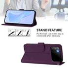 For Xiaomi Poco M3 Skin Feel Solid Color Leather Phone Case with Lanyard(Violet) - 3