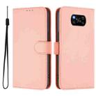 For Xiaomi Poco X3 Pro / X3 NFC / X3 Skin Feel Solid Color Leather Phone Case with Lanyard(Pink) - 2