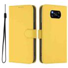 For Xiaomi Poco X3 Pro / X3 NFC / X3 Skin Feel Solid Color Leather Phone Case with Lanyard(Lemon Yellow) - 2