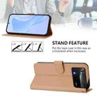 For Xiaomi Poco X4 Pro 5G Skin Feel Solid Color Leather Phone Case with Lanyard(Nude) - 3