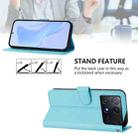 For Xiaomi Poco X6 Pro Skin Feel Solid Color Leather Phone Case with Lanyard(Sky Blue) - 3