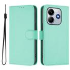 For Xiaomi Poco M7 Pro 5G Global Skin Feel Solid Color Leather Phone Case with Lanyard(Mint Green) - 2