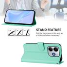 For Xiaomi Poco M7 Pro 5G Global Skin Feel Solid Color Leather Phone Case with Lanyard(Mint Green) - 3