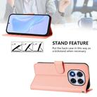 For Xiaomi Poco X7 5G Skin Feel Solid Color Leather Phone Case with Lanyard(Pink) - 3