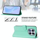 For Xiaomi Poco X7 5G Skin Feel Solid Color Leather Phone Case with Lanyard(Mint Green) - 3