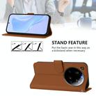 For Xiaomi 15 Ultra Skin Feel Solid Color Leather Phone Case with Lanyard(Brown) - 3
