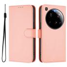 For Xiaomi 15 Ultra Skin Feel Solid Color Leather Phone Case with Lanyard(Pink) - 2
