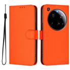 For Xiaomi 15 Ultra Skin Feel Solid Color Leather Phone Case with Lanyard(Orange) - 2