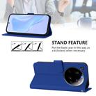 For Xiaomi 15 Ultra Skin Feel Solid Color Leather Phone Case with Lanyard(Dark Blue) - 3