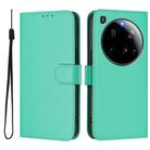 For Xiaomi 15 Ultra Skin Feel Solid Color Leather Phone Case with Lanyard(Green) - 2