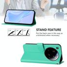 For Xiaomi 15 Ultra Skin Feel Solid Color Leather Phone Case with Lanyard(Green) - 3