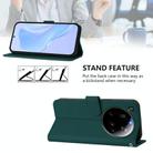 For Xiaomi 15 Ultra Skin Feel Solid Color Leather Phone Case with Lanyard(Dark Green) - 3