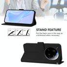 For Xiaomi 15 Ultra Skin Feel Solid Color Leather Phone Case with Lanyard(Black) - 3