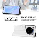 For Xiaomi 15 Ultra Skin Feel Solid Color Leather Phone Case with Lanyard(White) - 3