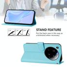 For Xiaomi 15 Ultra Skin Feel Solid Color Leather Phone Case with Lanyard(Sky Blue) - 3