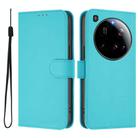 For Xiaomi 15 Ultra Skin Feel Solid Color Leather Phone Case with Lanyard(Lake Blue) - 2
