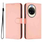 For Huawei nova 14 Skin Feel Solid Color Leather Phone Case with Lanyard(Pink) - 2