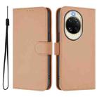 For Huawei nova 14 Skin Feel Solid Color Leather Phone Case with Lanyard(Nude) - 2