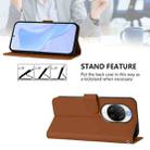 For Huawei nova 14 Ultra Skin Feel Solid Color Leather Phone Case with Lanyard(Brown) - 4