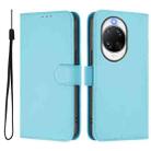 For Huawei nova 14 Ultra Skin Feel Solid Color Leather Phone Case with Lanyard(Sky Blue) - 2