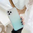 For iPhone 12 Pro Max Gradient Shockproof TPU + Acrylic Protective Case with Detachable Buttons(Gradient Green) - 1