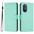 For Honor 50 SE / Huawei nova 9 SE Skin Feel Solid Color Leather Phone Case with Lanyard(Mint Green) - 2