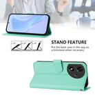 For Honor Play 50 Skin Feel Solid Color Leather Phone Case with Lanyard(Mint Green) - 3