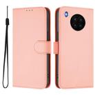 For Honor 50 Lite / Huawei nova 8i Skin Feel Solid Color Leather Phone Case with Lanyard(Pink) - 2