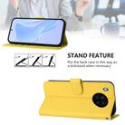 For Honor 50 Lite / Huawei nova 8i Skin Feel Solid Color Leather Phone Case with Lanyard(Lemon Yellow) - 3