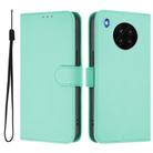 For Honor 50 Lite / Huawei nova 8i Skin Feel Solid Color Leather Phone Case with Lanyard(Mint Green) - 2