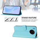 For Honor 50 Lite / Huawei nova 8i Skin Feel Solid Color Leather Phone Case with Lanyard(Sky Blue) - 3