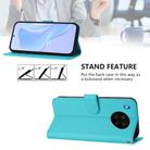 For Honor 50 Lite / Huawei nova 8i Skin Feel Solid Color Leather Phone Case with Lanyard(Lake Blue) - 3