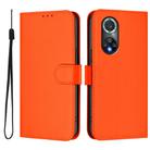 For Honor 50 Pro / Huawei nova 9 Pro Skin Feel Solid Color Leather Phone Case with Lanyard(Orange) - 2