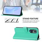 For Honor 50 Pro / Huawei nova 9 Pro Skin Feel Solid Color Leather Phone Case with Lanyard(Green) - 3