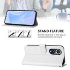 For Honor 50 Pro / Huawei nova 9 Pro Skin Feel Solid Color Leather Phone Case with Lanyard(White) - 3