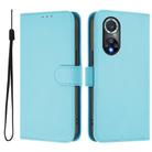 For Honor 50 Pro / Huawei nova 9 Pro Skin Feel Solid Color Leather Phone Case with Lanyard(Sky Blue) - 2