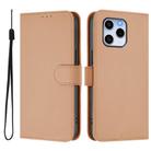 For Honor 60 SE Skin Feel Solid Color Leather Phone Case with Lanyard(Nude) - 2
