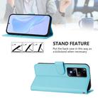 For Honor 80 GT Skin Feel Solid Color Leather Phone Case with Lanyard(Sky Blue) - 3