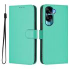 For Honor 90 Lite / X50i Skin Feel Solid Color Leather Phone Case with Lanyard(Green) - 2