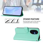 For Honor 200 Pro Skin Feel Solid Color Leather Phone Case with Lanyard(Mint Green) - 3