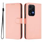 For Honor 200 Lite Global Skin Feel Solid Color Leather Phone Case with Lanyard(Pink) - 2