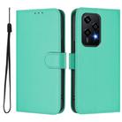 For Honor 200 Lite Global Skin Feel Solid Color Leather Phone Case with Lanyard(Green) - 2